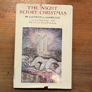 Vintage 1976 The Night Before Christmas Book - Clement C Moore hardcover